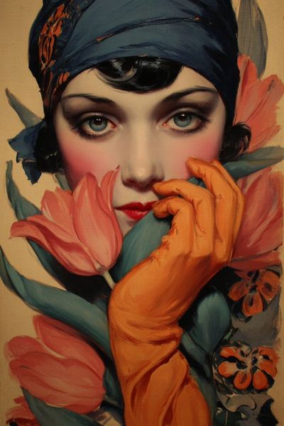 Floral Portrait Fine-Art Print. poster print