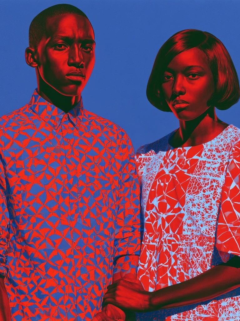 Pop Art Portrait Duo Poster. poster detail