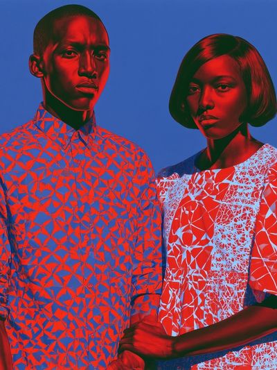 Pop Art Portrait Duo Poster. poster