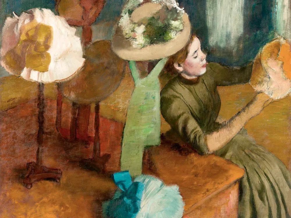 Woman with Hats — Fine Art Print. poster detail