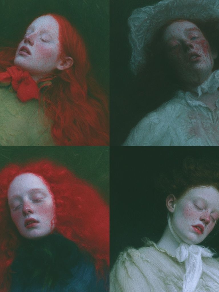 Dreamlike Portrait Collage Print. poster detail