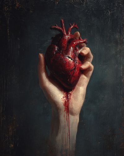 Heart in Hand — Fine Art Print. poster