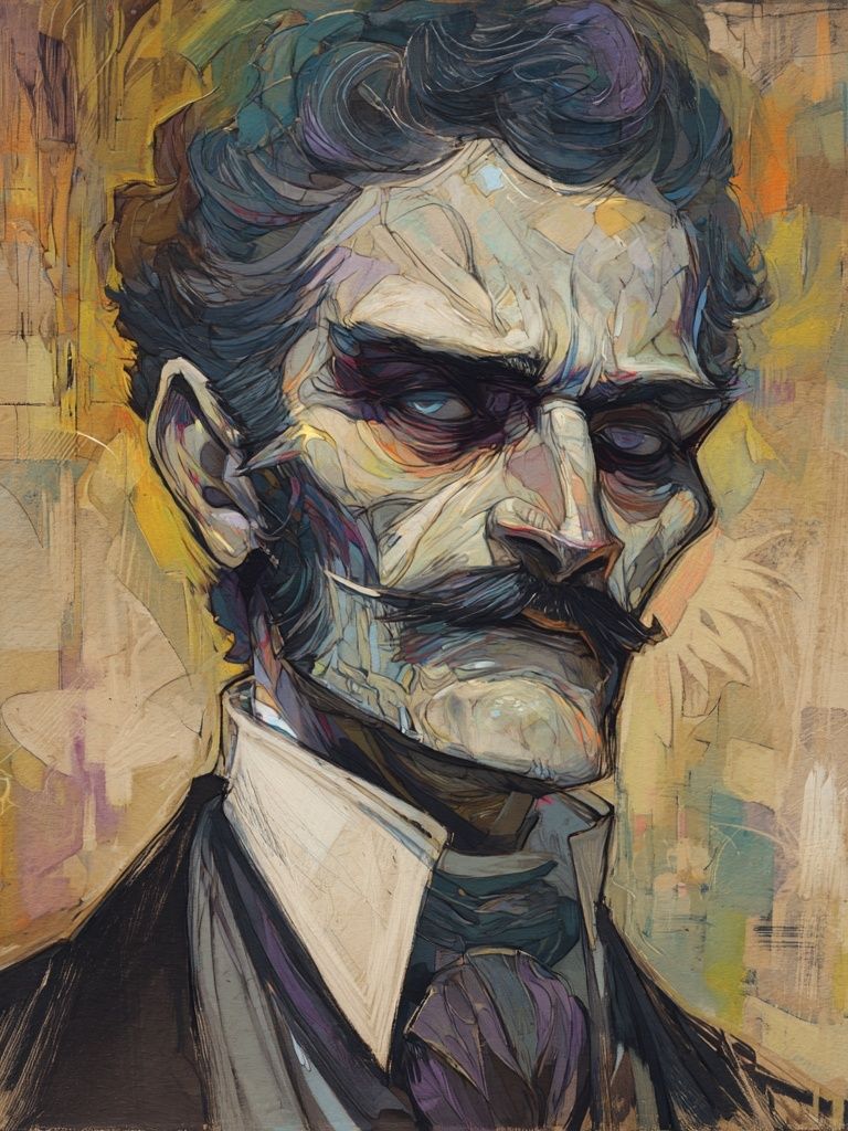 Stylized Portrait Fine-Art Poster. poster — fine-art art