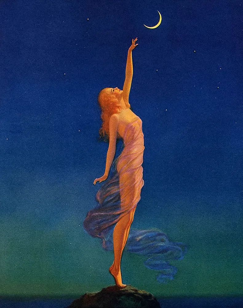 Reaching for the Moon — Fine Art Print. poster detail
