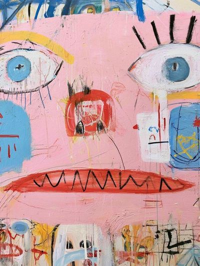 Abstract Face Expressionism Poster. poster