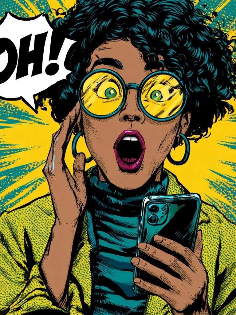 Pop Art Surprise Reaction Poster. poster — fine-art art