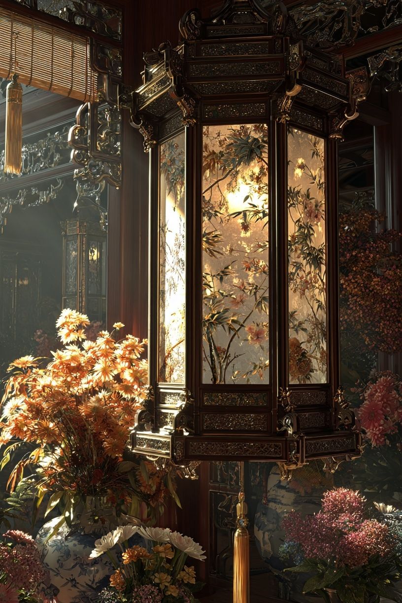 Elegant Lantern — Fine Art Print. poster detail