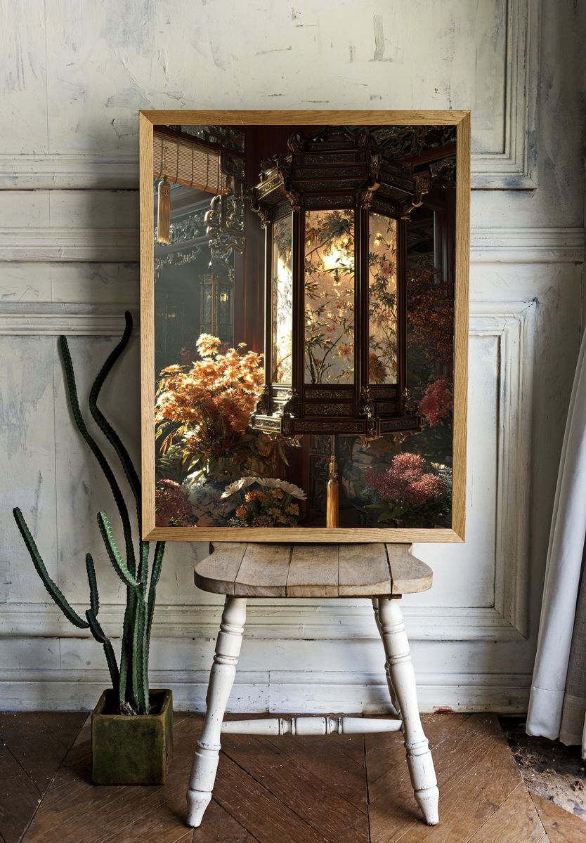 Elegant Lantern — Fine Art Print room preview