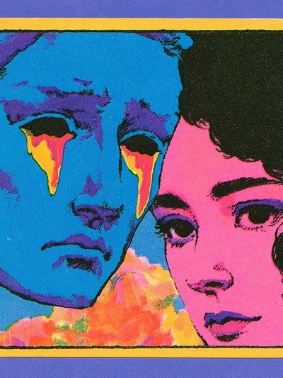 Pop Art Faces Poster. poster print