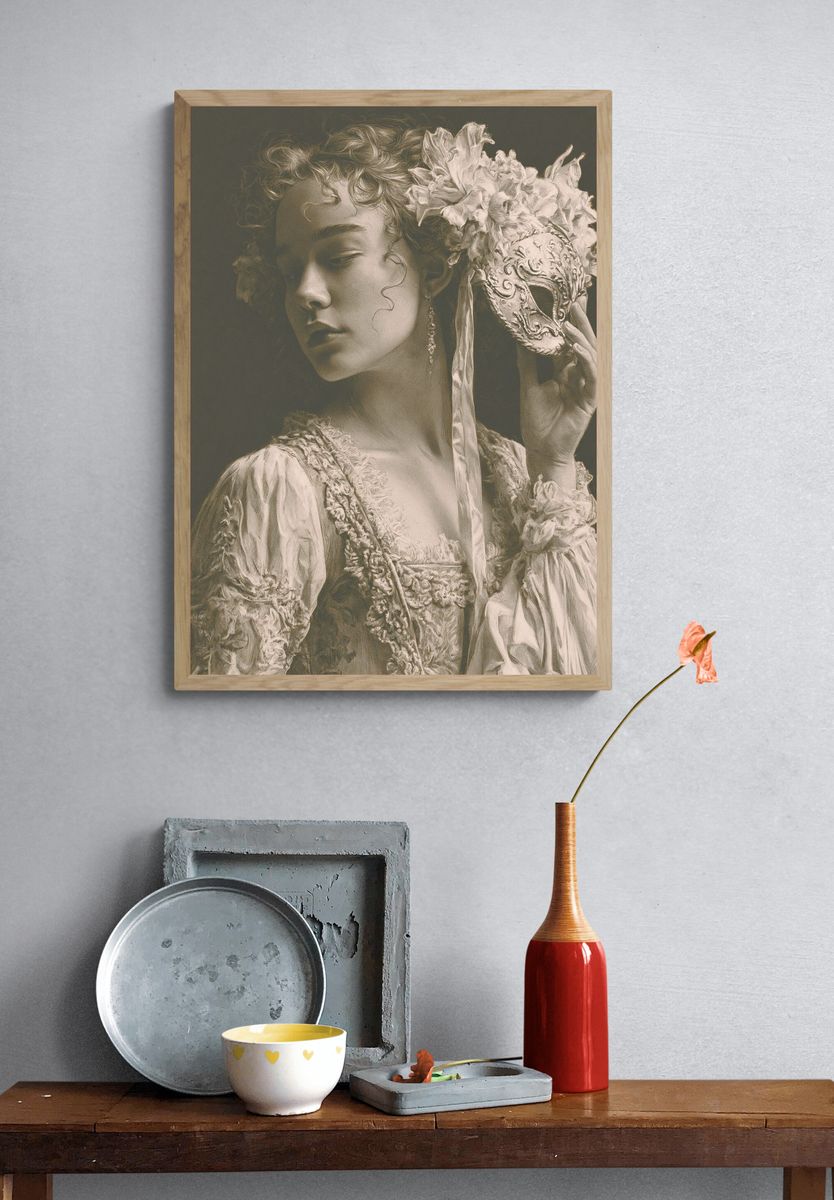 Baroque Portrait Fine-Art Print. — room view 3