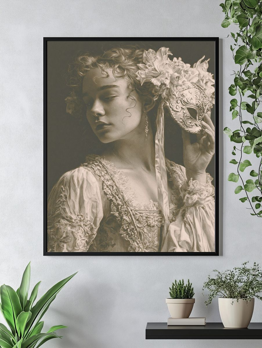 Baroque Portrait Fine-Art Print. — room view 4