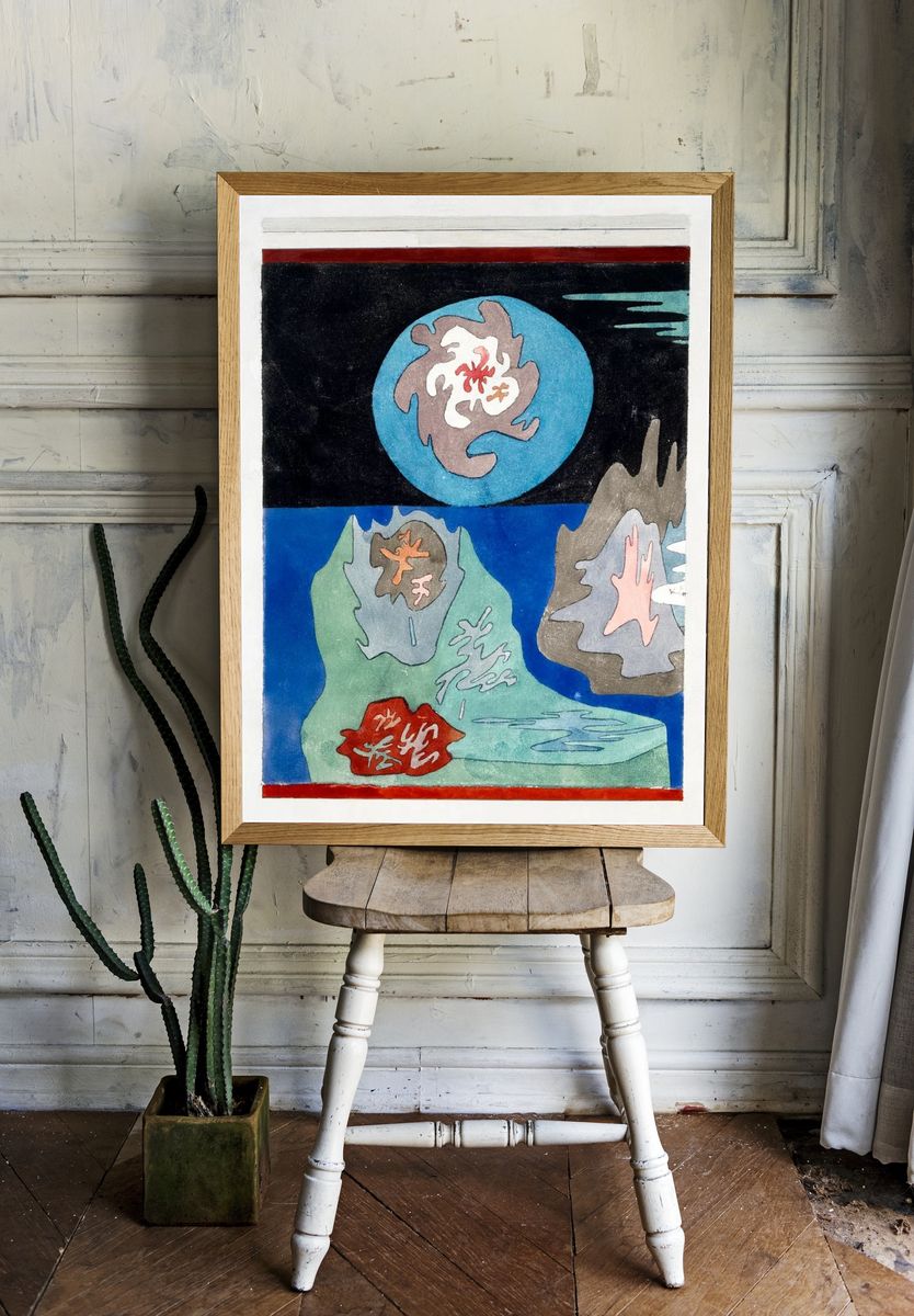 Abstract Landscape — Fine Art Print. room preview