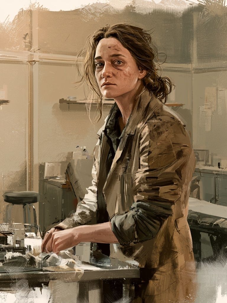 Woman in Studio — Fine-Art Print. poster detail