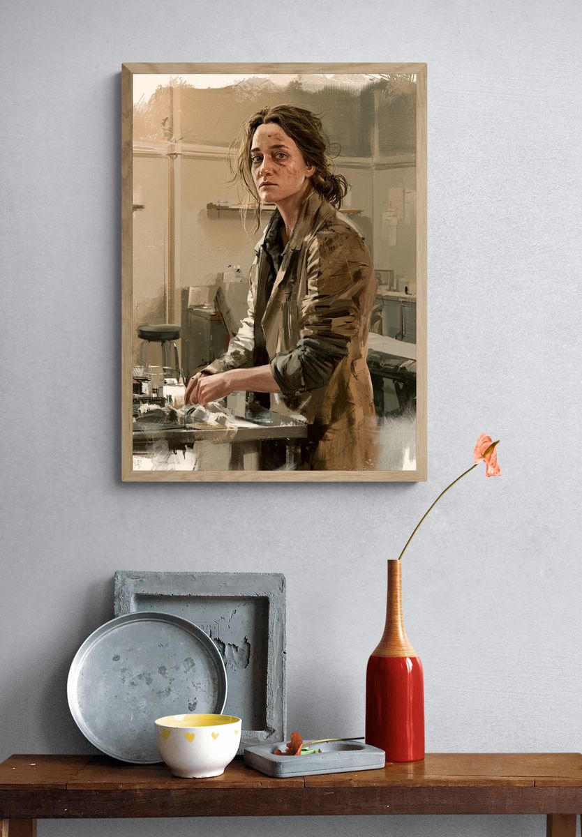Woman in Studio — Fine-Art Print. — room view 3