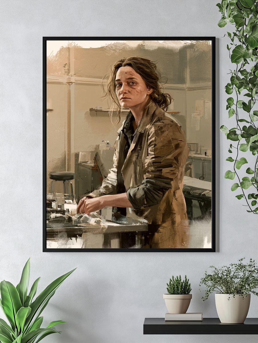 Woman in Studio — Fine-Art Print. — room view 4