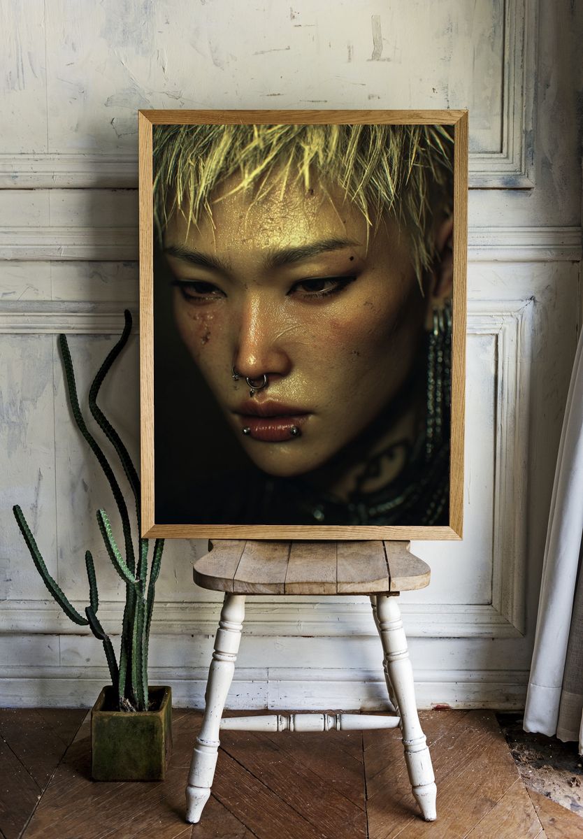 Intense Portrait — Fine Art Print room preview