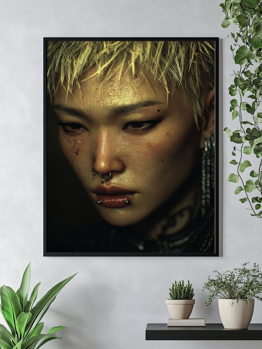 Intense Portrait — Fine Art Print. — room view 4