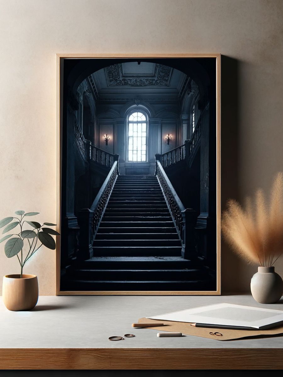 Grand Staircase — Fine Art Print. — room view 2