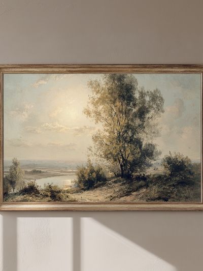 Sunlit River Landscape