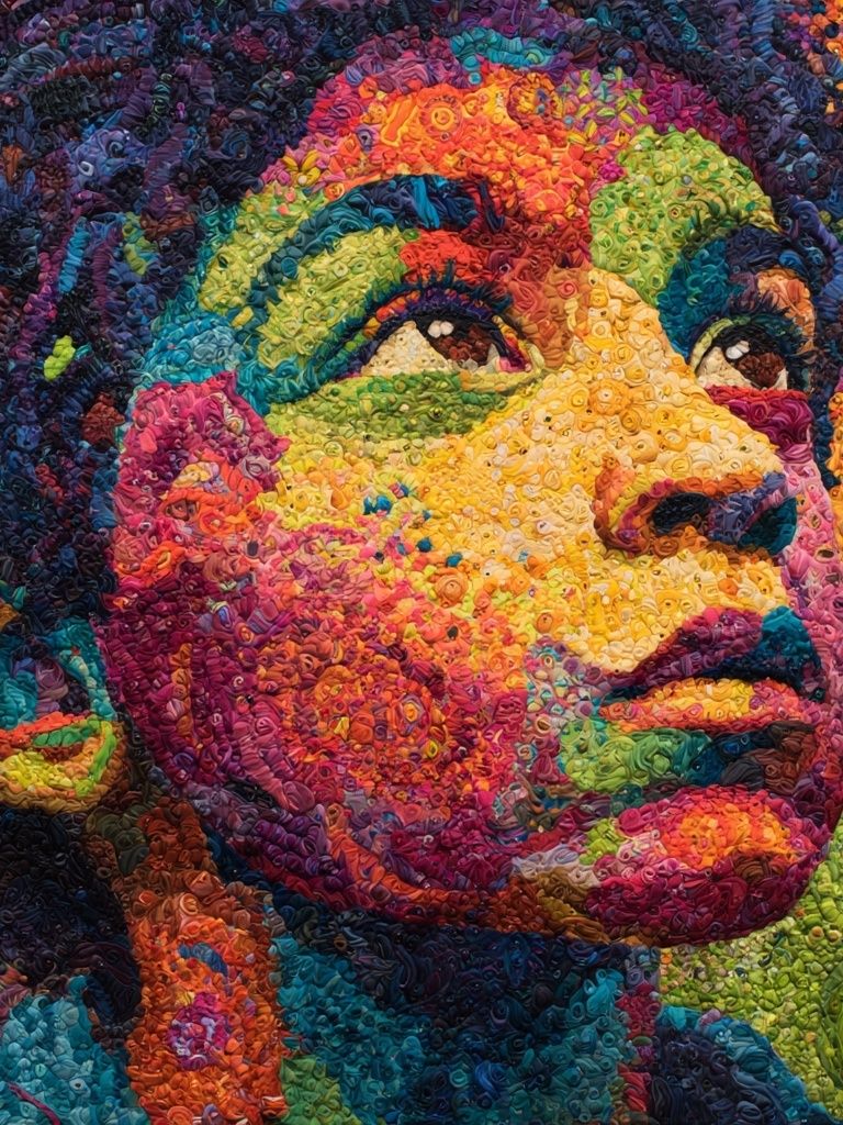 Colorful Portrait — Fine Art Print. poster — fine-art art
