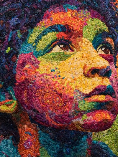 Colorful Portrait — Fine Art Print. poster