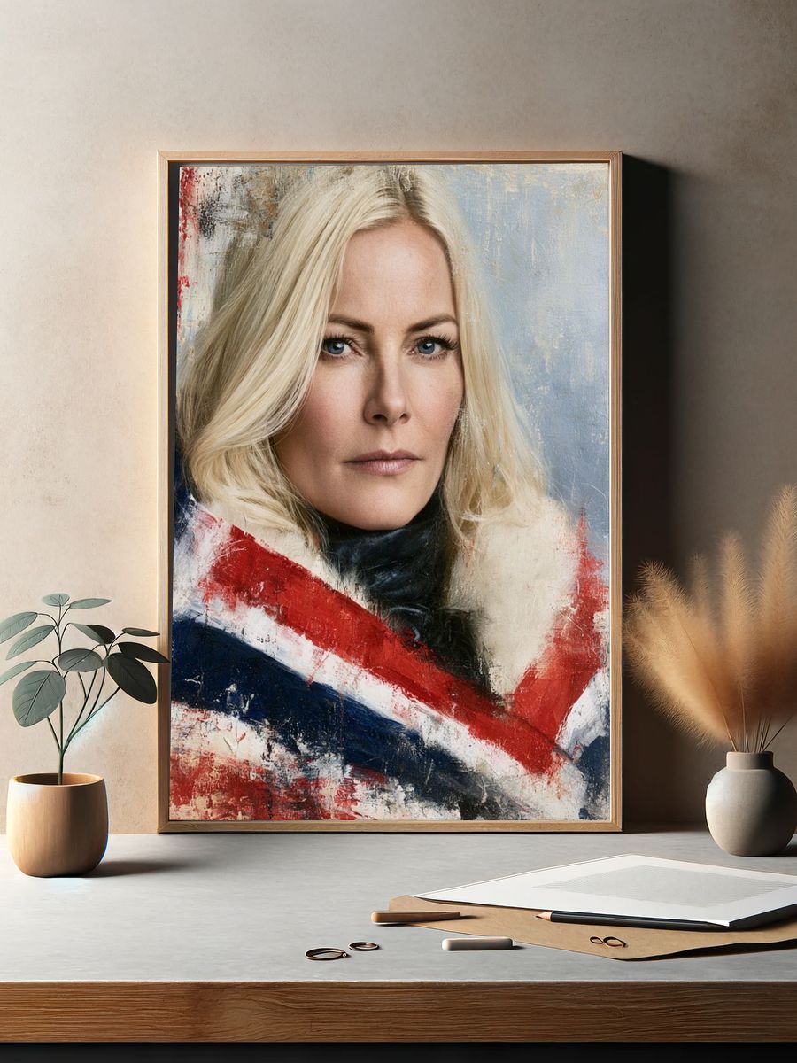 Blonde Portrait — Fine-Art Print. — room view 2