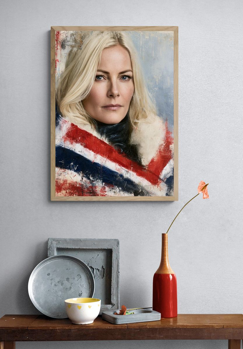 Blonde Portrait — Fine-Art Print. — room view 3