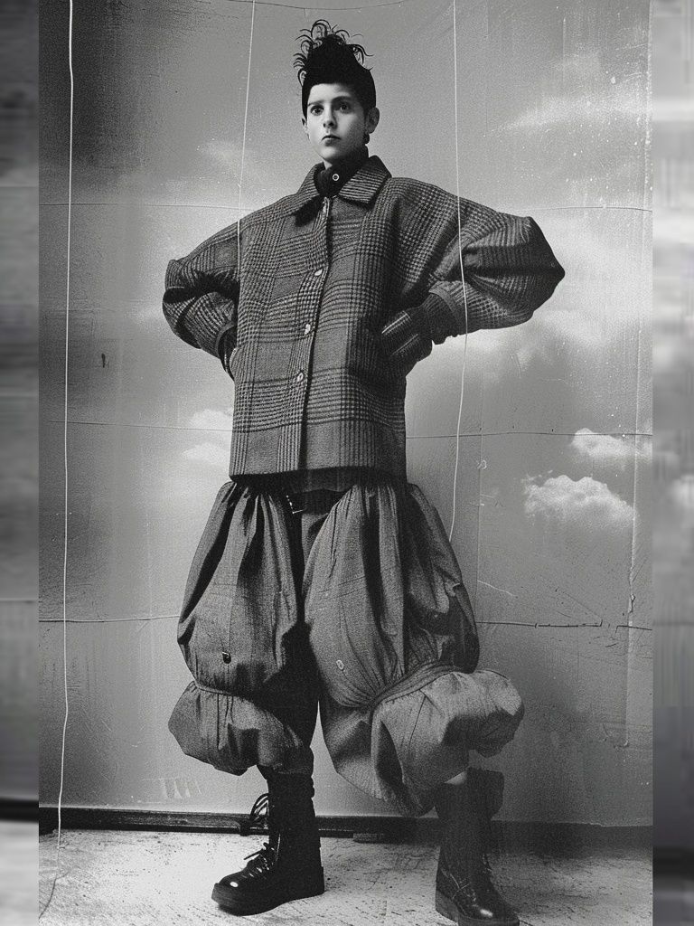Avant-Garde Fashion Portrait Poster. poster — photography art