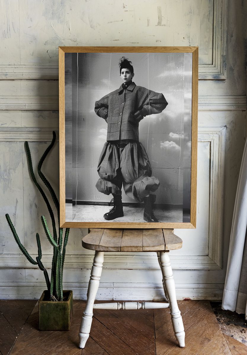 Avant-Garde Fashion Portrait Poster. — room view 1