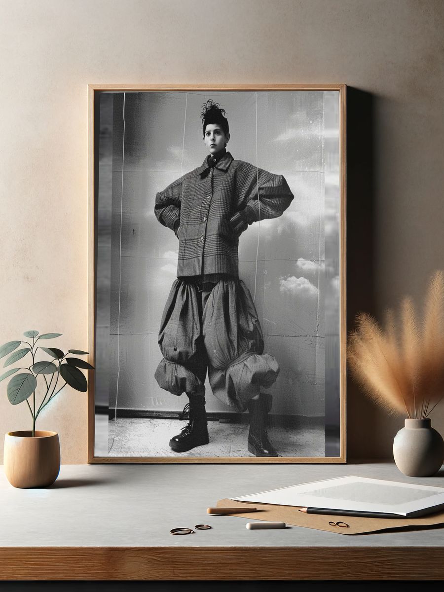 Avant-Garde Fashion Portrait Poster. — room view 2