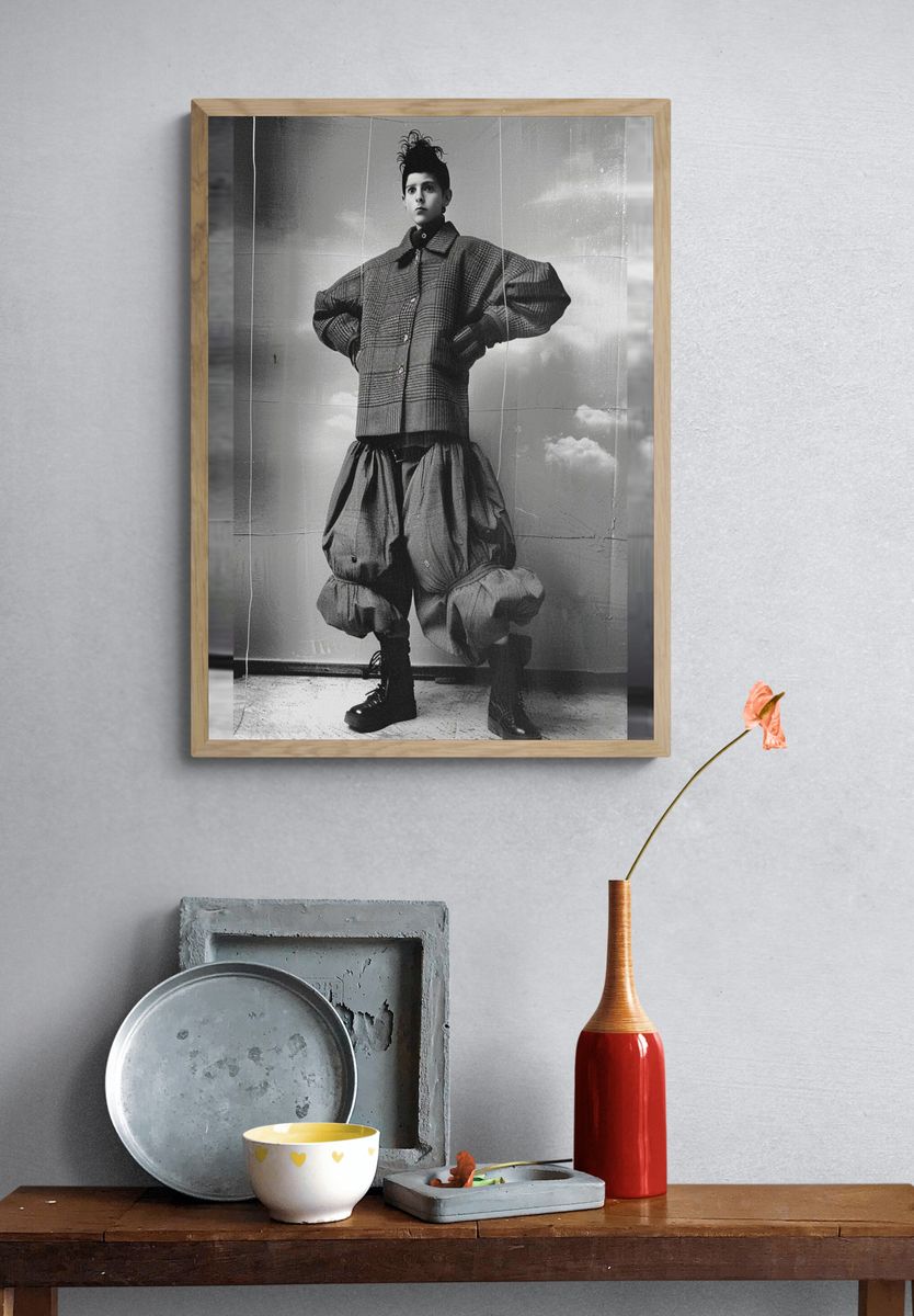 Avant-Garde Fashion Portrait Poster. — room view 3
