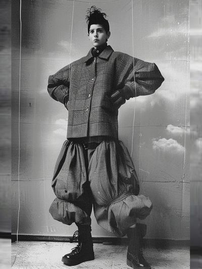 Avant-Garde Fashion Portrait Poster. poster