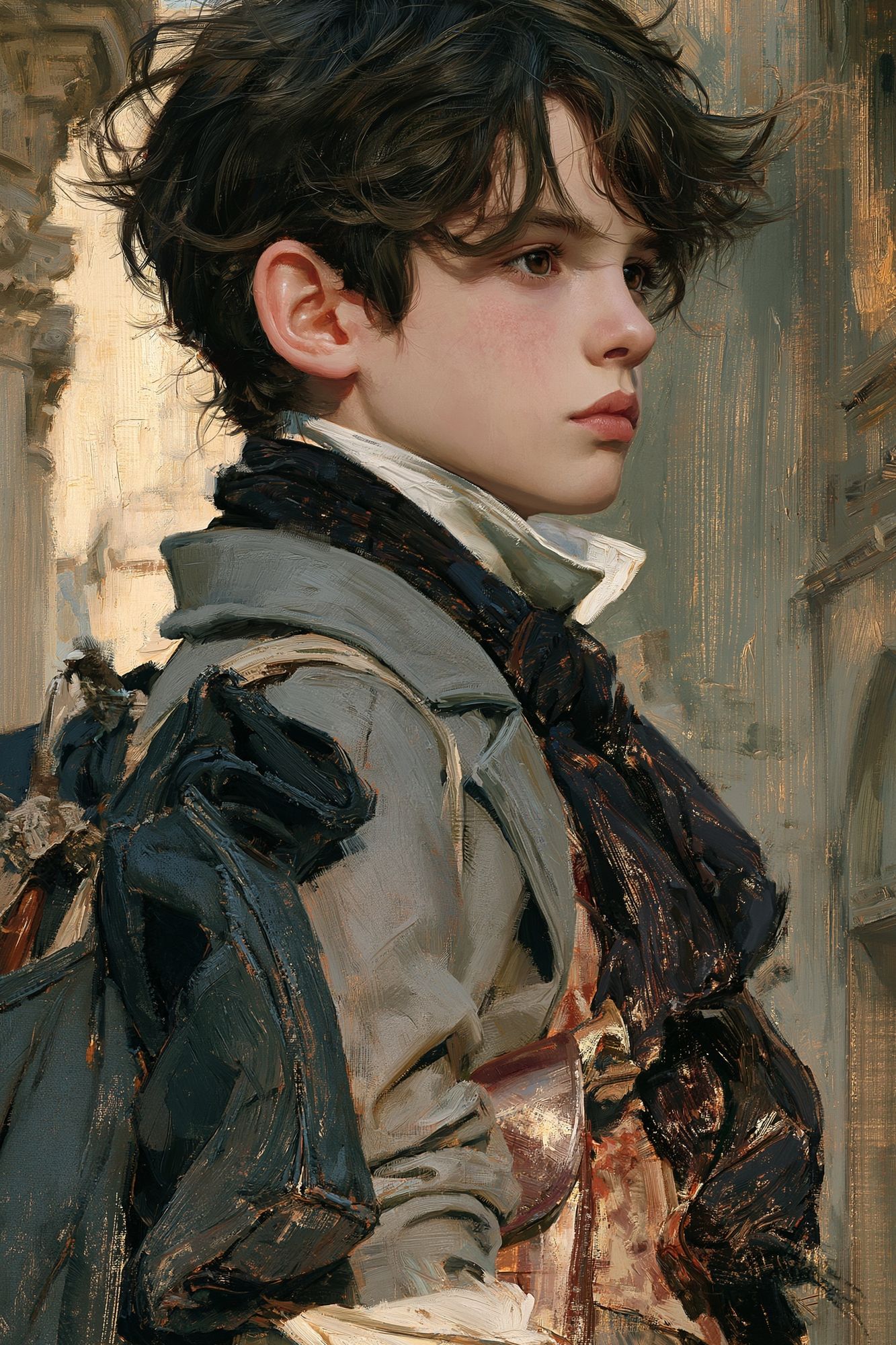 Boy Portrait Fine-Art Poster. poster detail