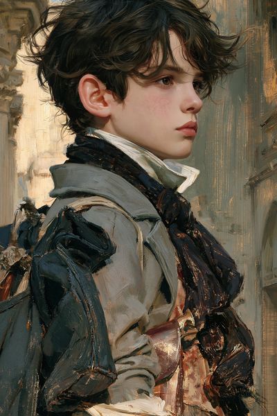 Boy Portrait Fine-Art Poster. poster