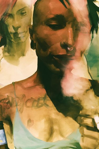 Abstract Portrait Fine-Art Poster. poster print