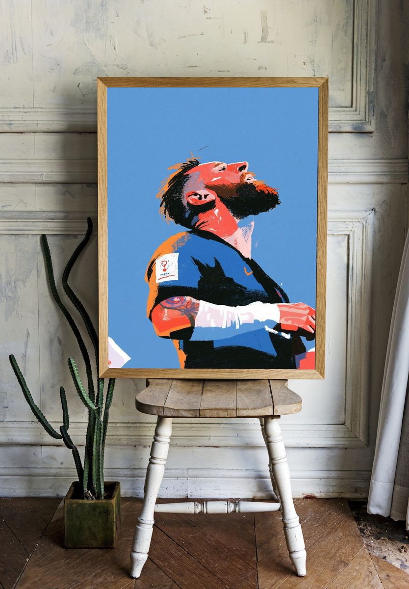 Football Fan Portrait Poster. room preview