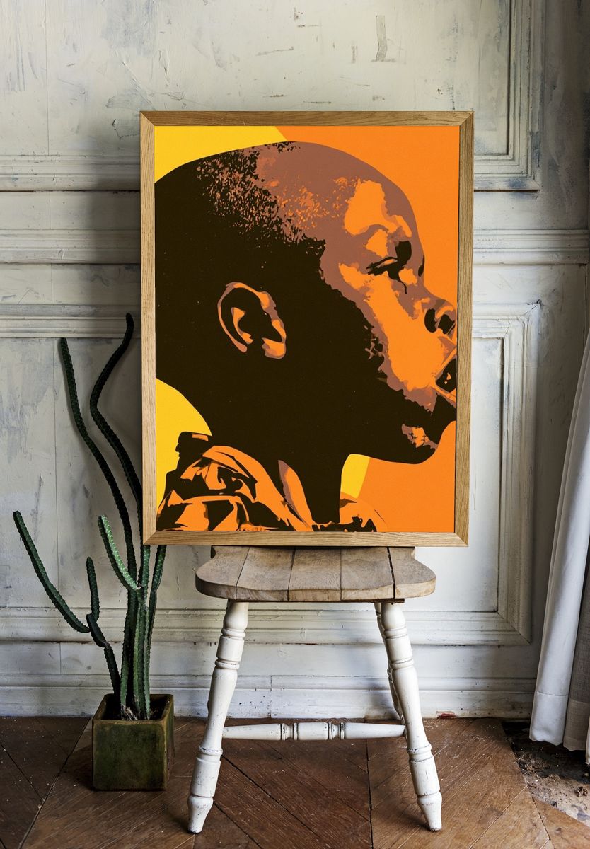 Abstract Portrait Pop-Art Poster. — room view 1