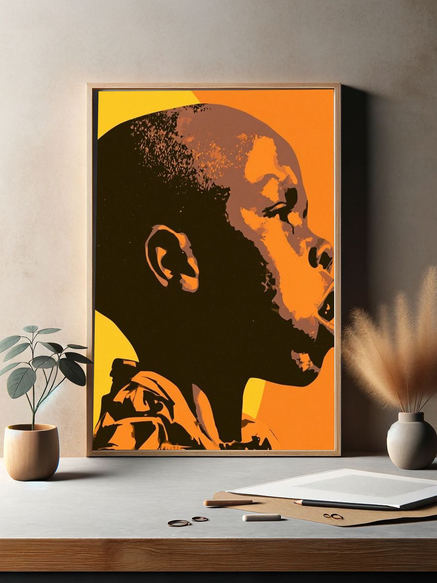 Abstract Portrait Pop-Art Poster. — room view 2
