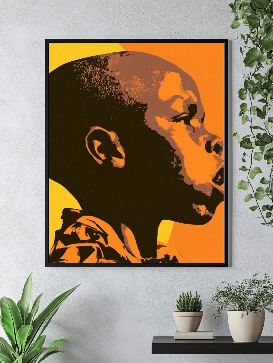 Abstract Portrait Pop-Art Poster. — room view 4
