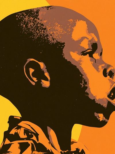 Abstract Portrait Pop-Art Poster. poster