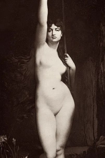 Sensual nude portrait, La Vérité. poster detail