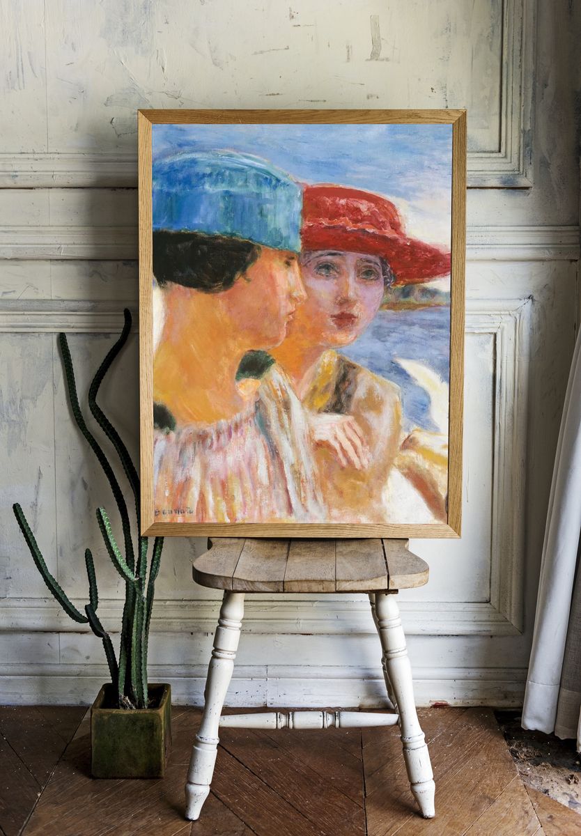 Two Women by the Sea Fine-Art Print room preview