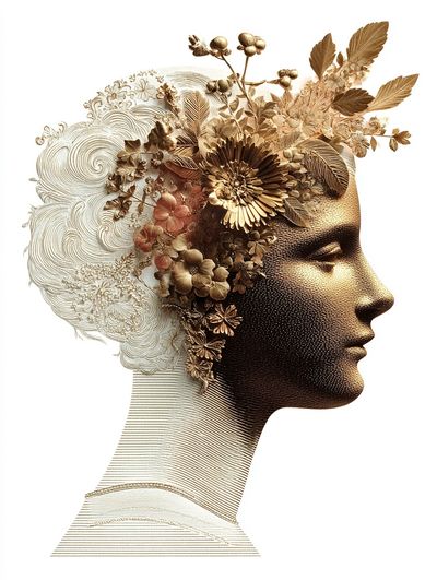 Floral Profile — Fine Art Print. poster print