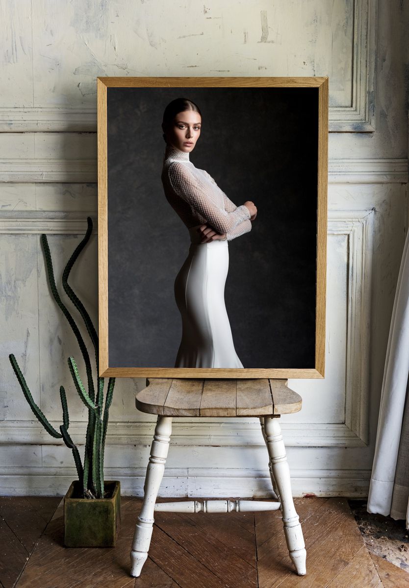 Elegant Fashion Portrait Poster. — room view 1