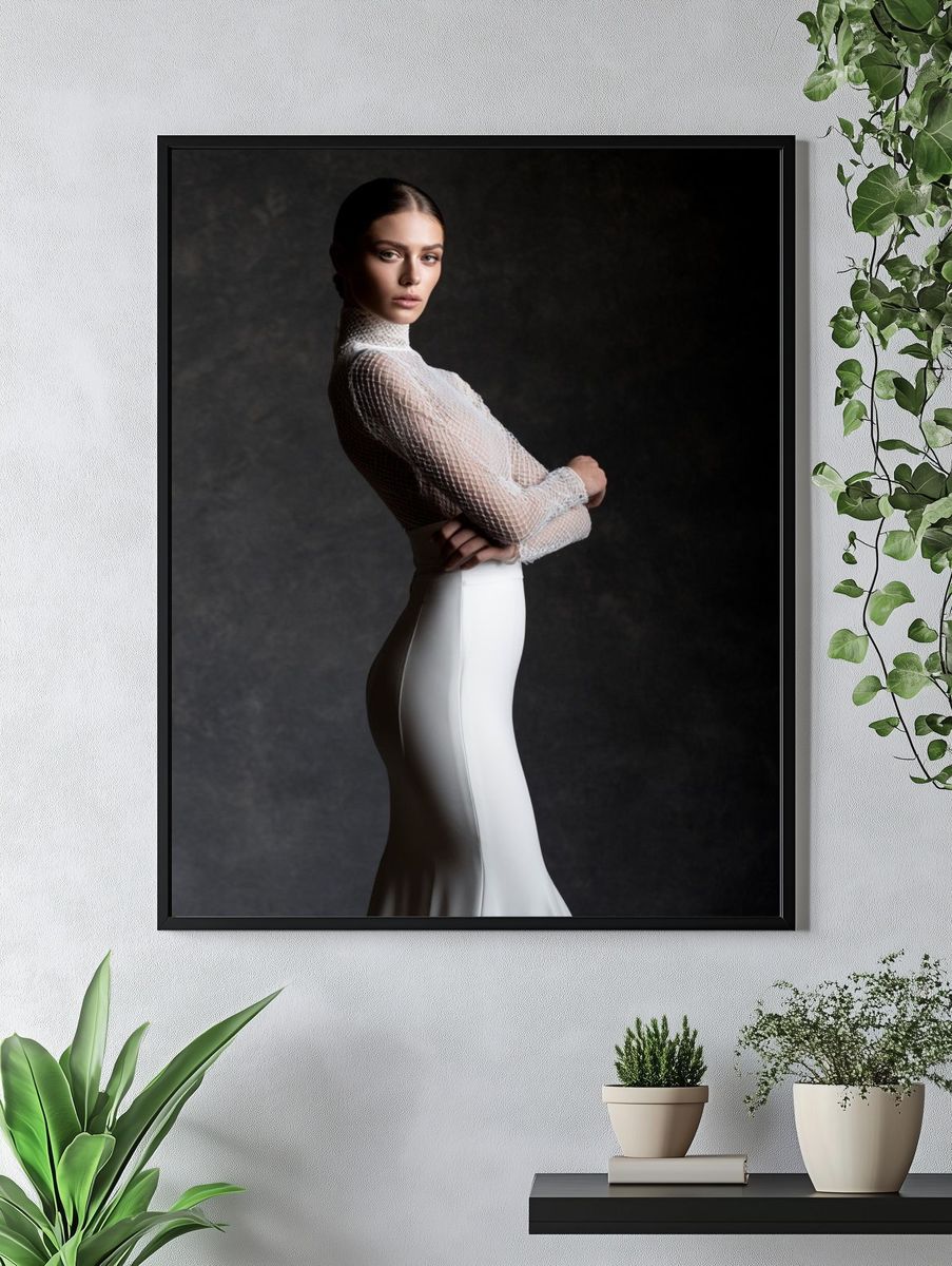 Elegant Fashion Portrait Poster. — room view 4