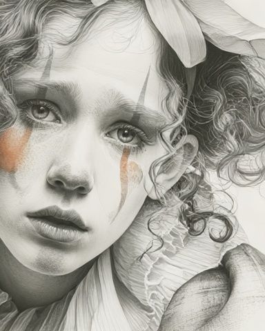 Curly Portrait Fine-Art Poster. poster detail