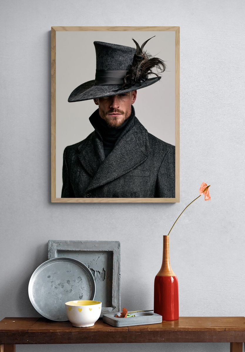 Avant-Garde Fashion Portrait Print. — room view 3
