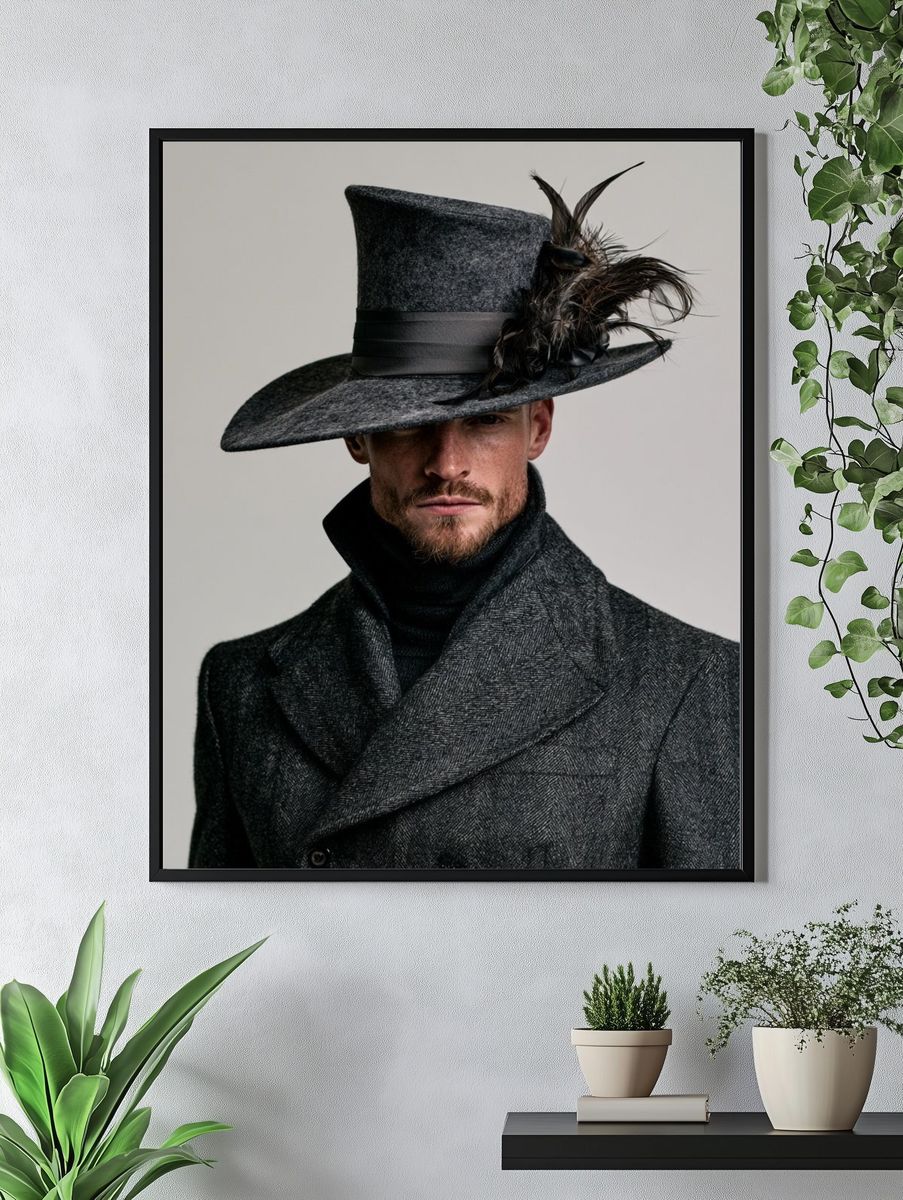 Avant-Garde Fashion Portrait Print. — room view 4