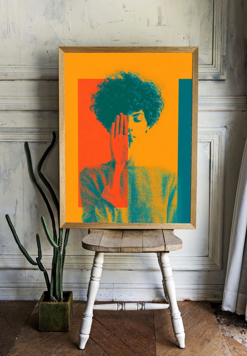 Pop Art Portrait Poster. room preview
