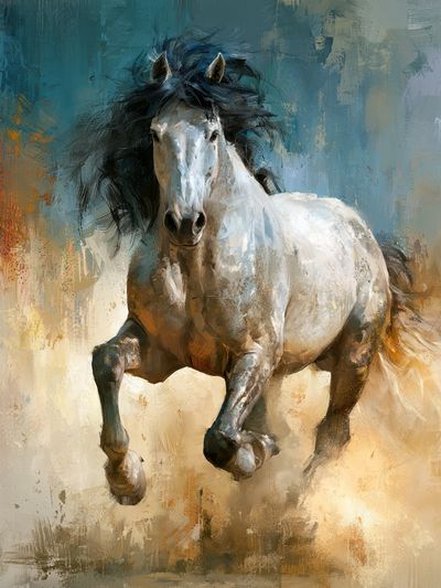 Galloping Horse Fine-Art Poster. poster